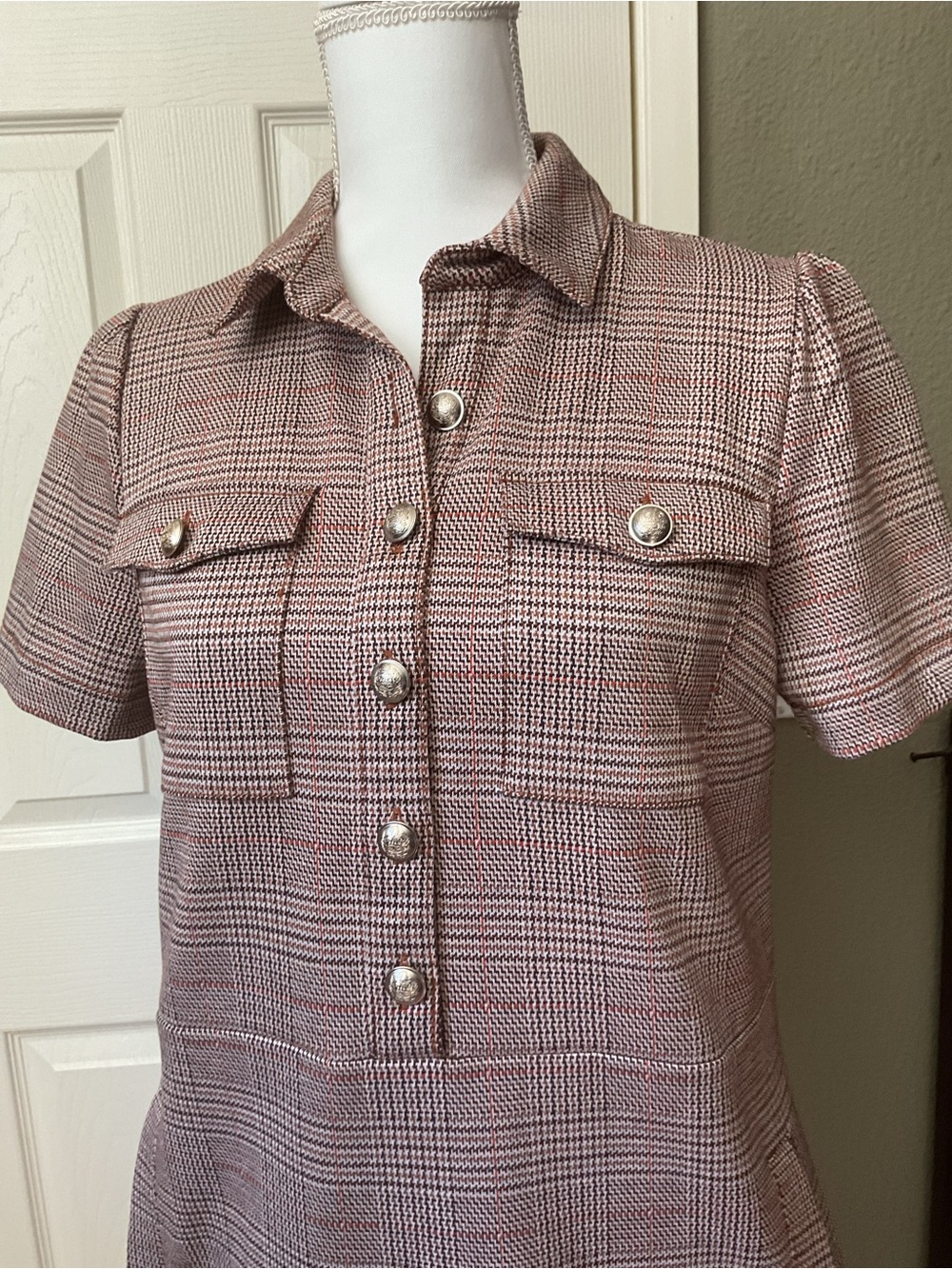 LOFT Heathered Rust Knit Top - Picture 2 of 7